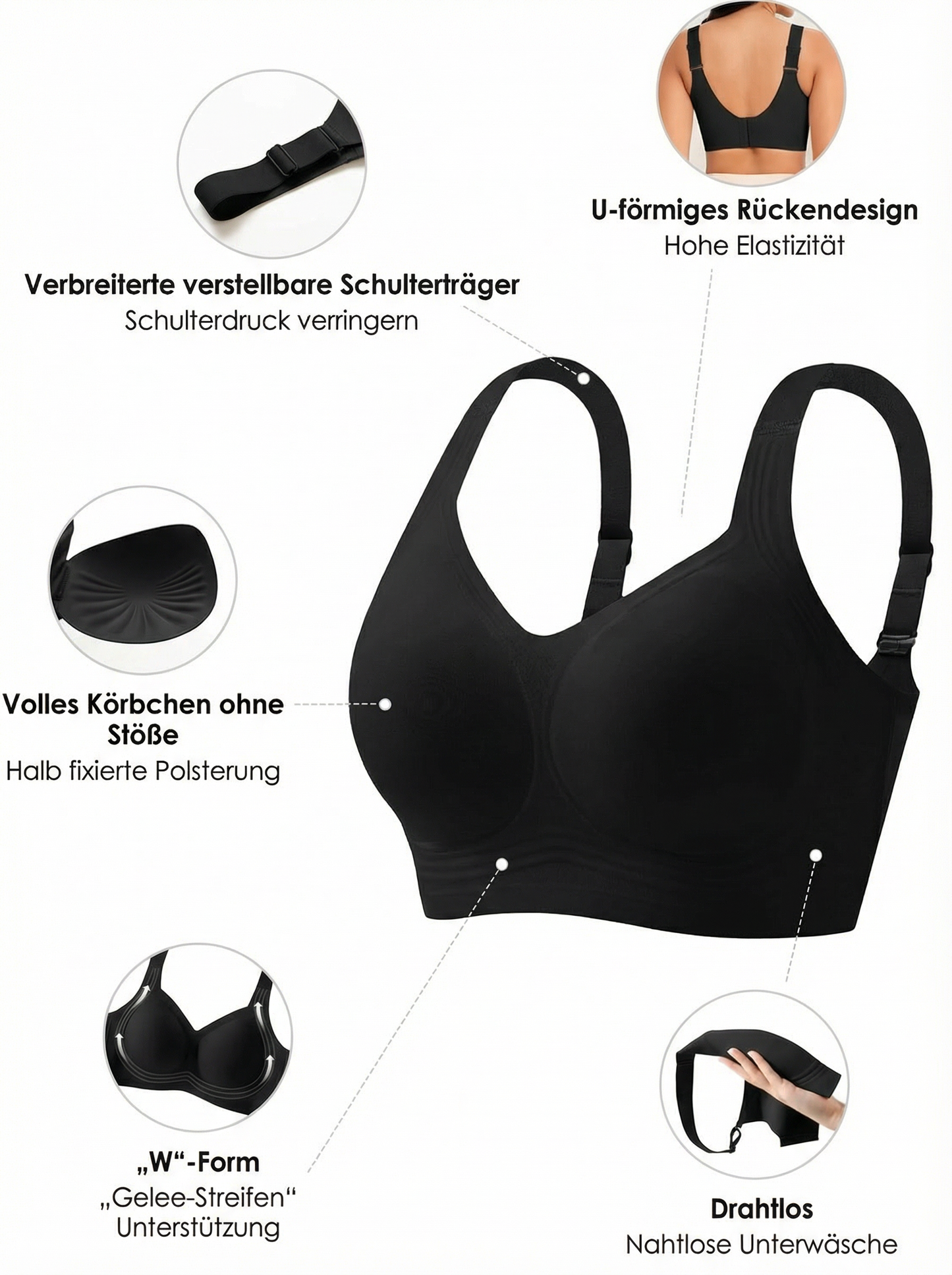 JellyLift™ Soft V Support + Size